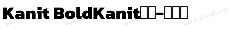 Kanit BoldKanit粗体字体转换